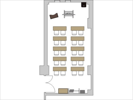 スクール形式のレイアウト