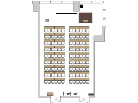 スクール形式のレイアウト