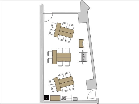 島形式のレイアウト