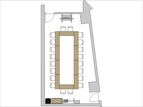 ロの字のレイアウト