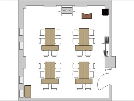 島形式のレイアウト